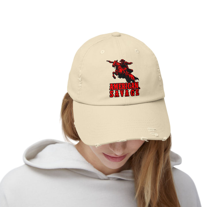 CG OUTLAW RED/AMERICAN SAVAGE CAP