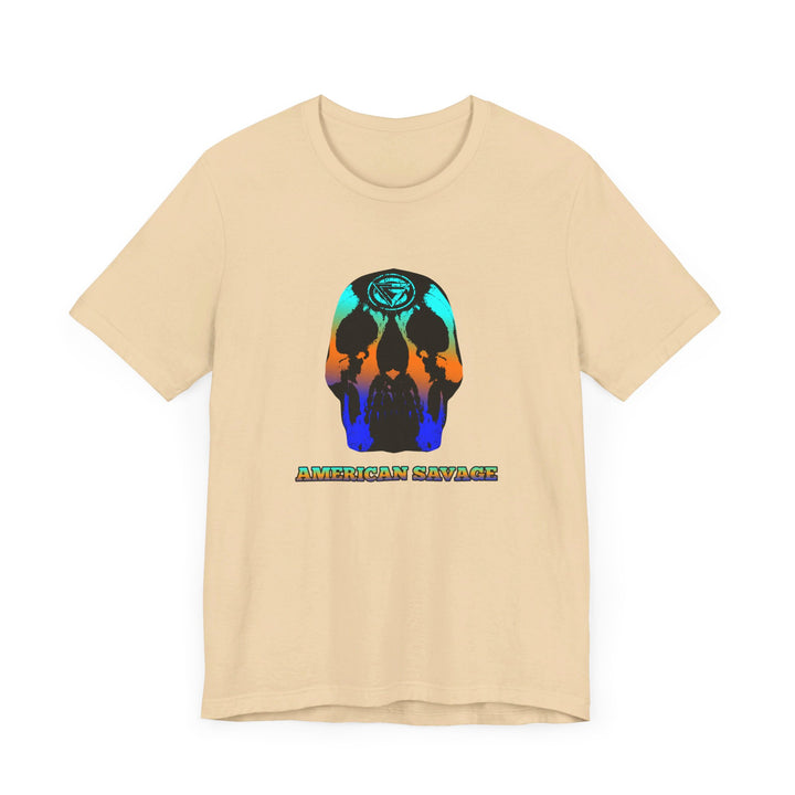 SKULLATOR BLUE ORANGE AQUA  /AMERICAN SAVAGE