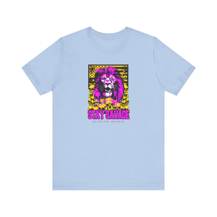 LION HEART FREEDOM TEE PURPLE GOLD /STAY SAVAGE