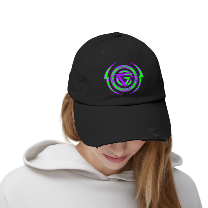 CG LOGO LIGHTNING ARCHES GREEN PURPLE/BELIEF ATTITUDE ACTION CAP