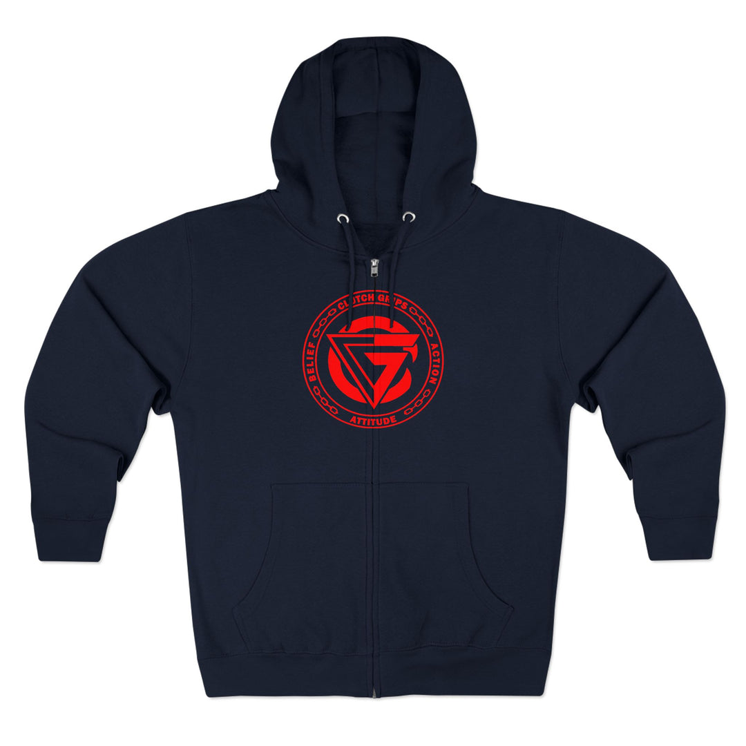 SAMURAI MASTER TRAINER RED WHITE BLACK /LIFT OR DIE ZIP UP