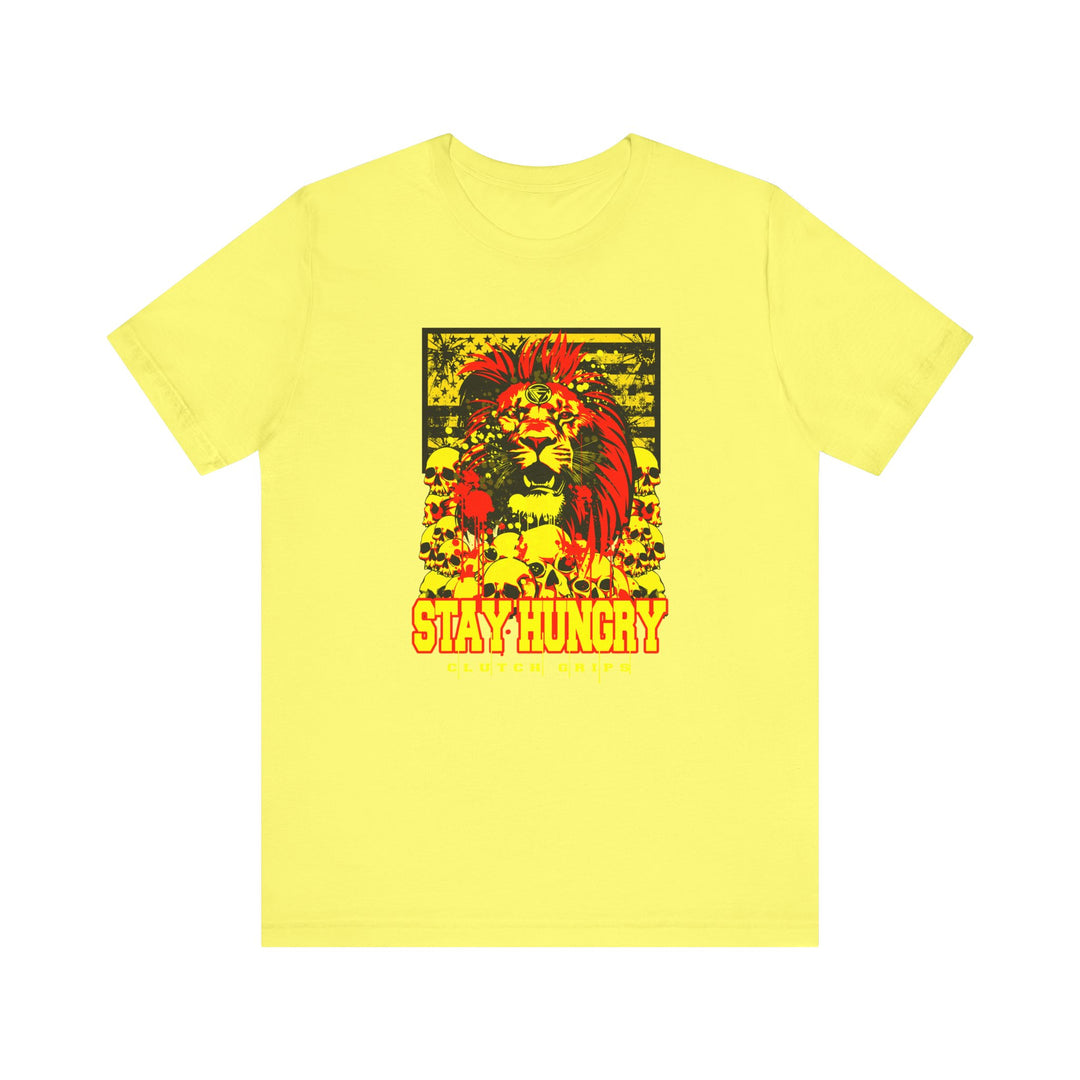 LION HEART YELLOW RED BLACK /STAY HUNGRY