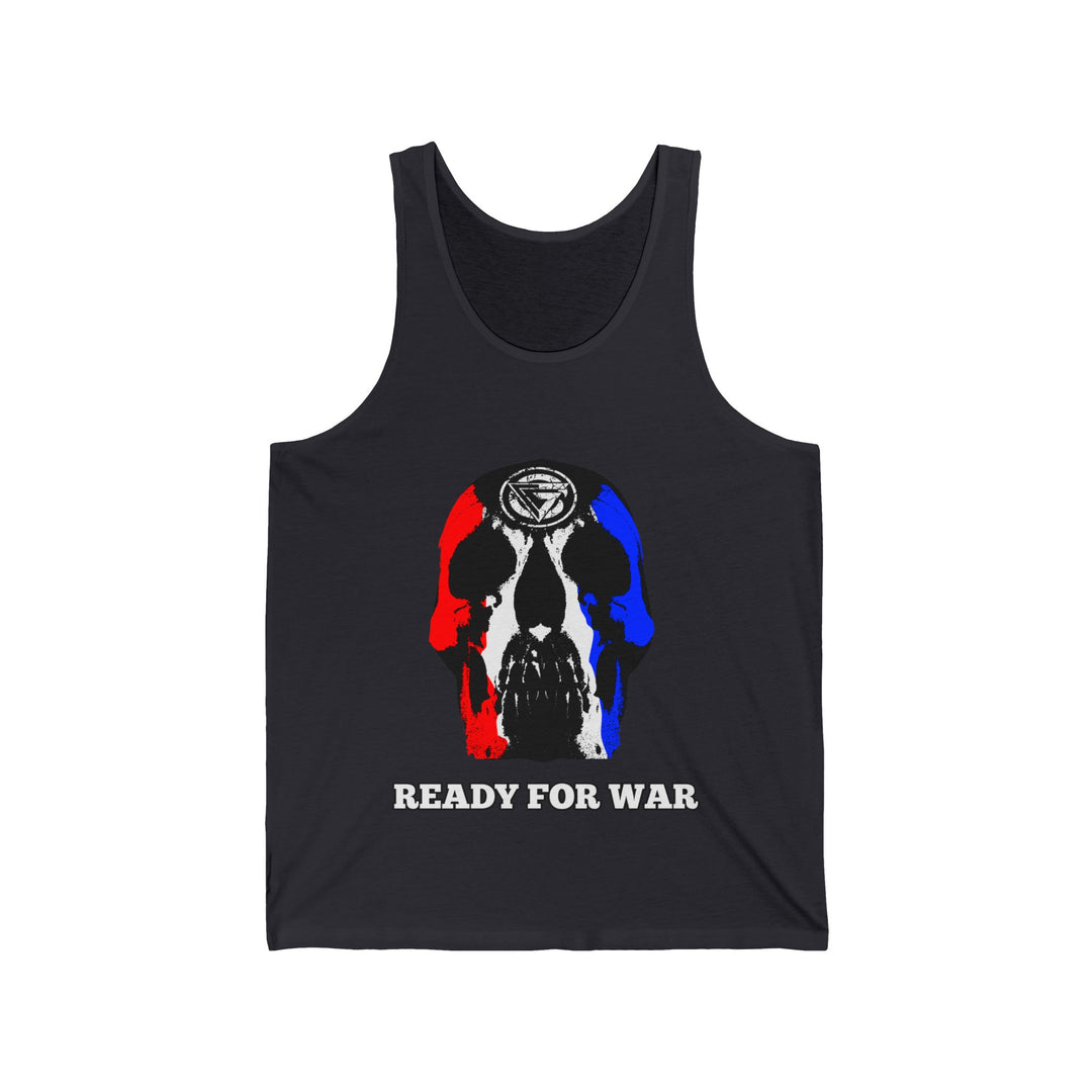 SKULLATOR TANK RED WHITE BLUE /READY FOR WAR!