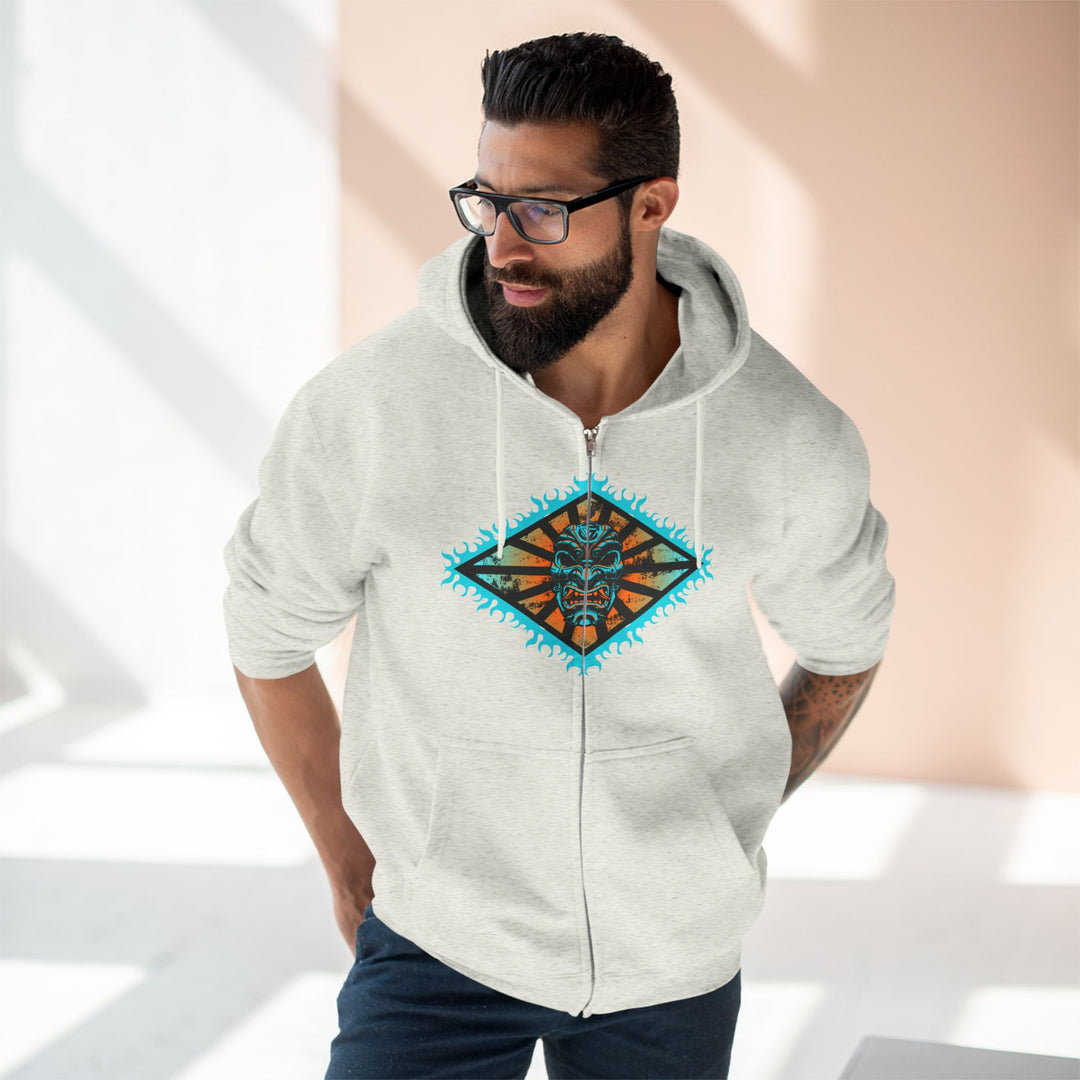 SAMURAI MAC BLUE ORANGE AQUA /AMERICAN SAVAGE ZIP UP
