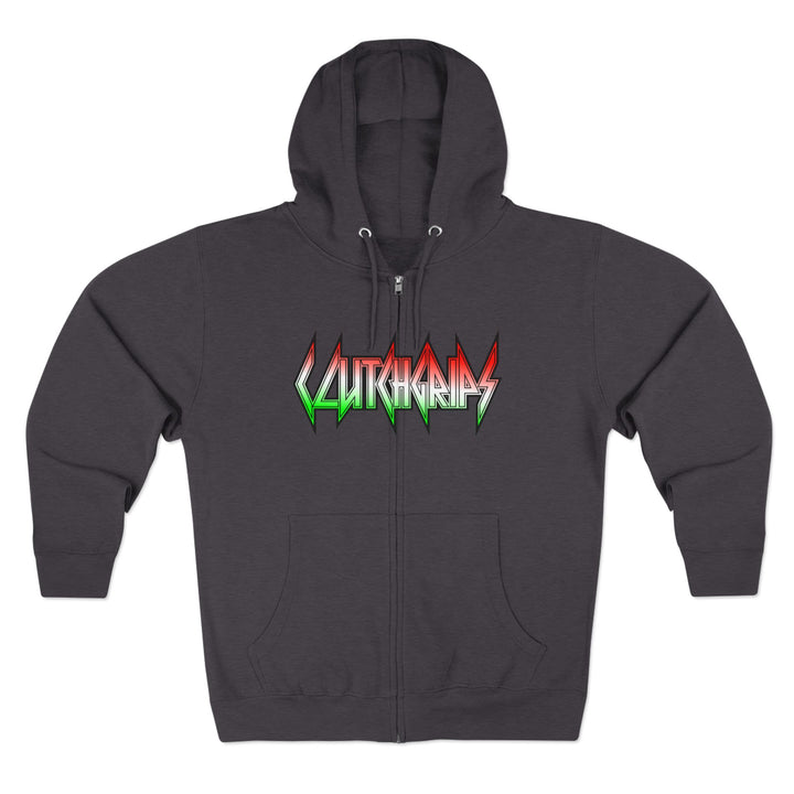 CG APE VS ZILLA RED WHITE GREEN FADE /CONQUER ZIP UP