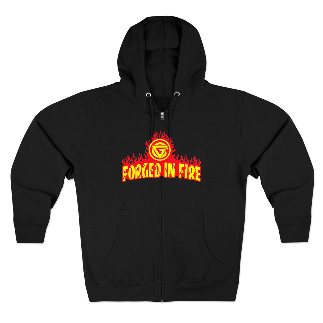CG DBL SKULL BELL RED GOLD/READY FOR WAR ZIP UP