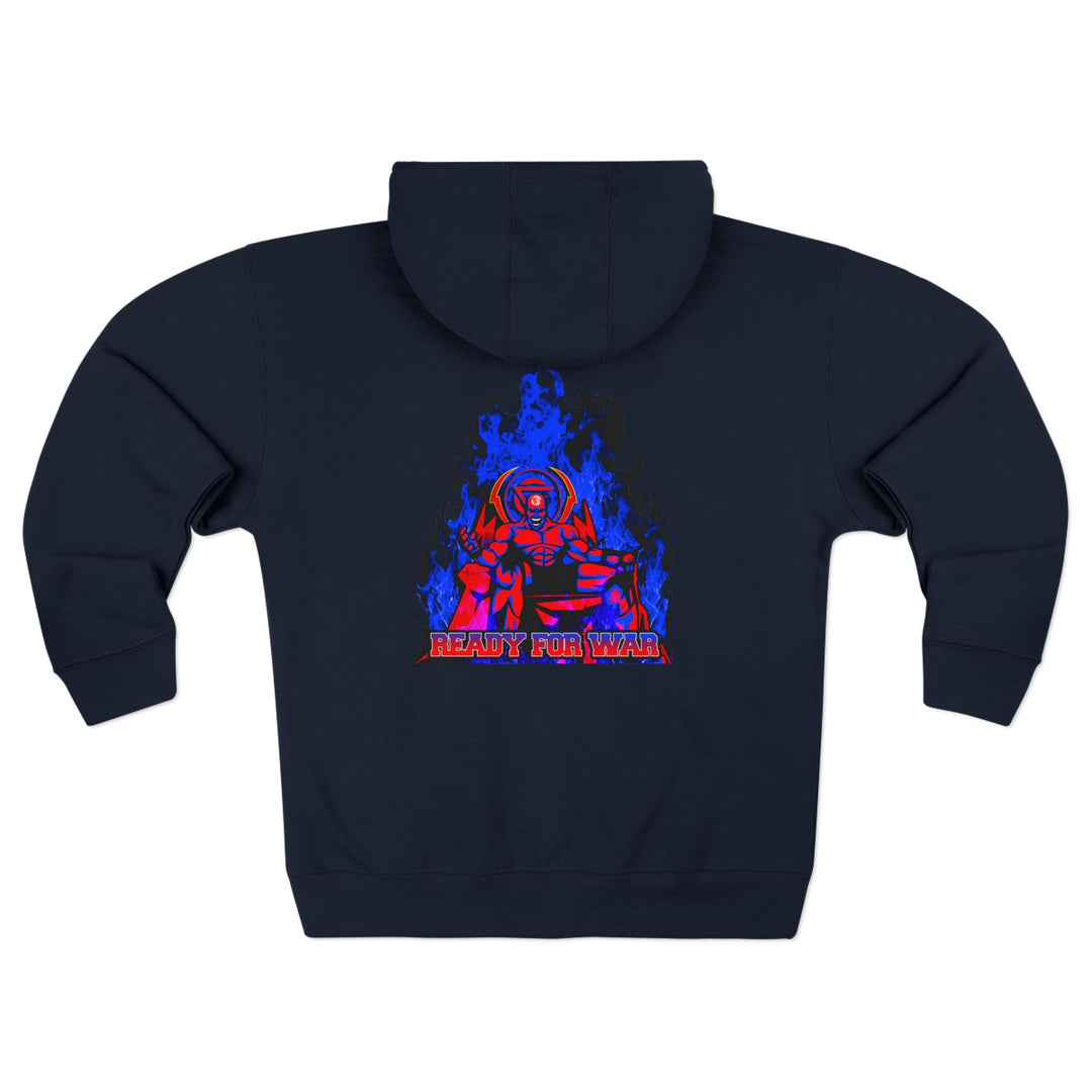 MAC FINAL BOSS RED BLUE /READY FOR WAR ZIP UP
