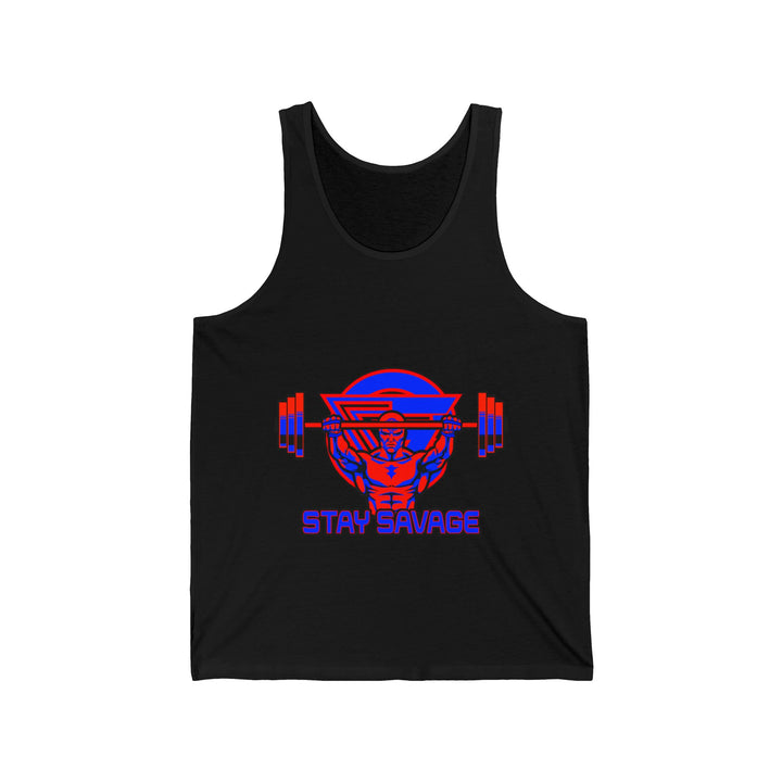 ENTER THE MAC RED BLUE TANK/STAY SAVAGE