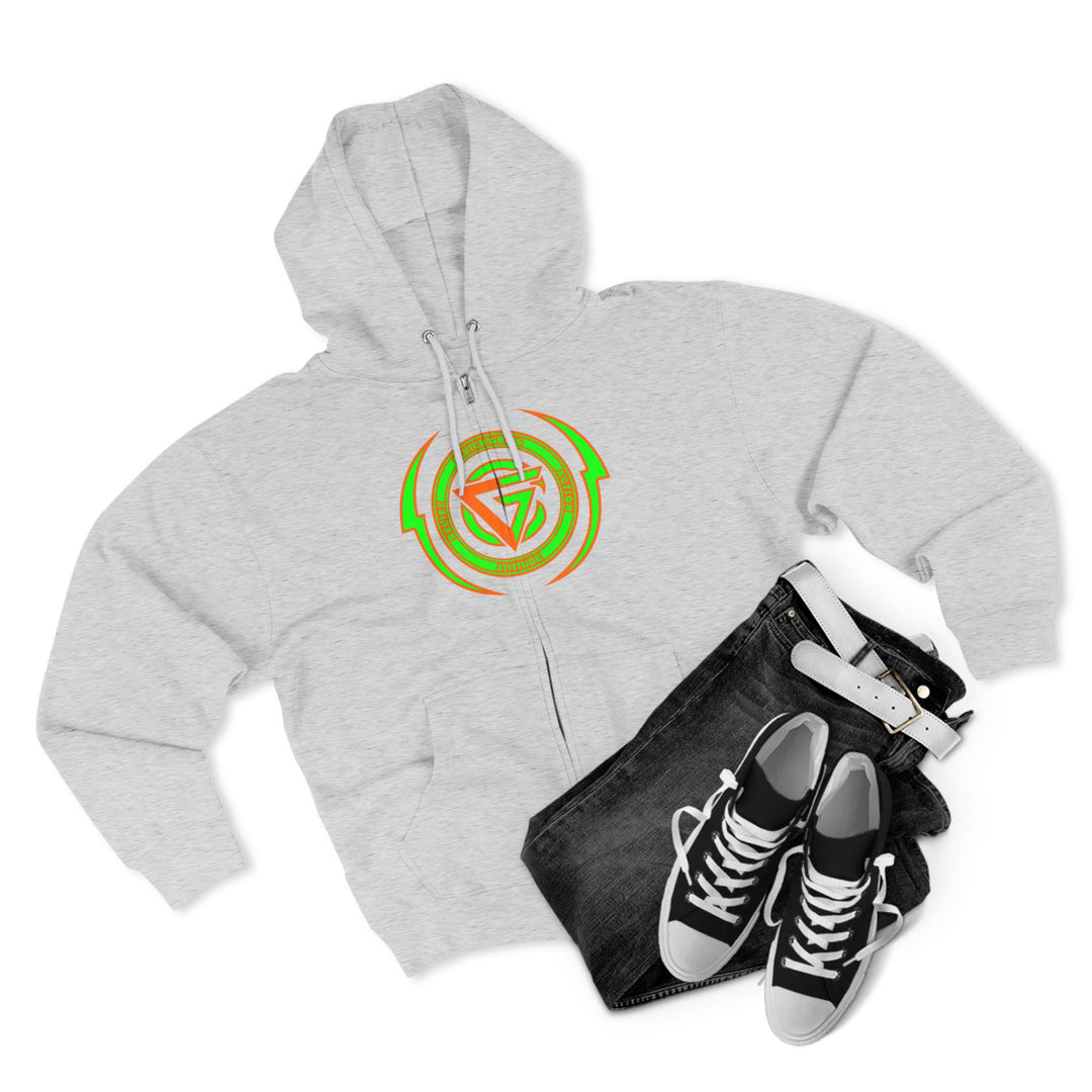 SPARTAN LIFT ORANGE GREEN  /LIFT HARDER ZIP UP