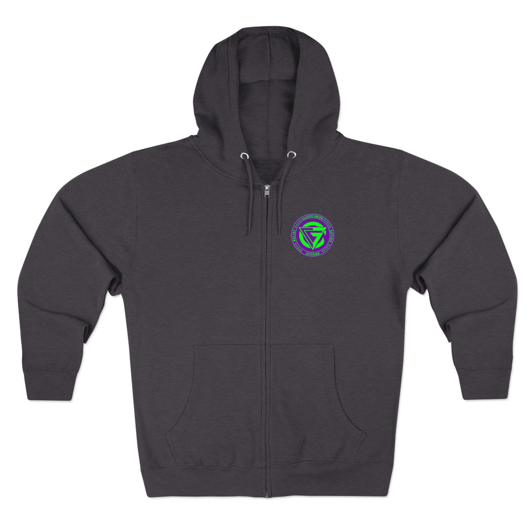 CG TIGER VS TIGER PURPLE GREEN /STAY SAVAGE ZIP UP