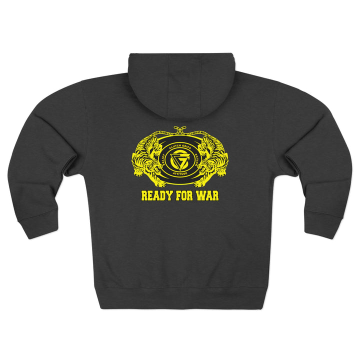CG TIGER VS TIGER YELLOW BLACK /READY FOR WAR ZIP UP