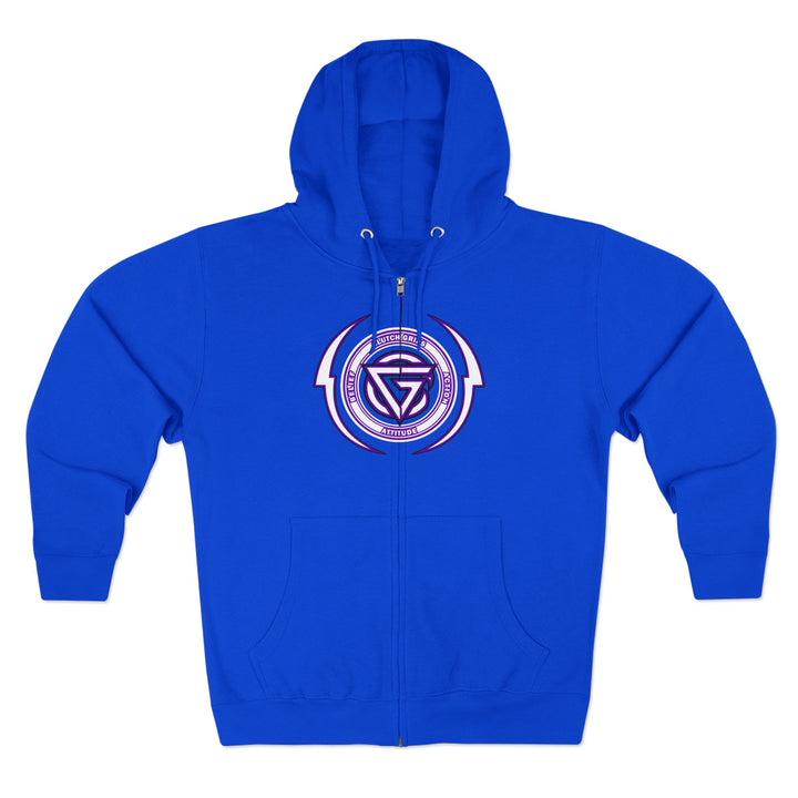 RIDE THE LIGHTNING  PURPLE WHITE /LIFT OR DIE ZIP UP