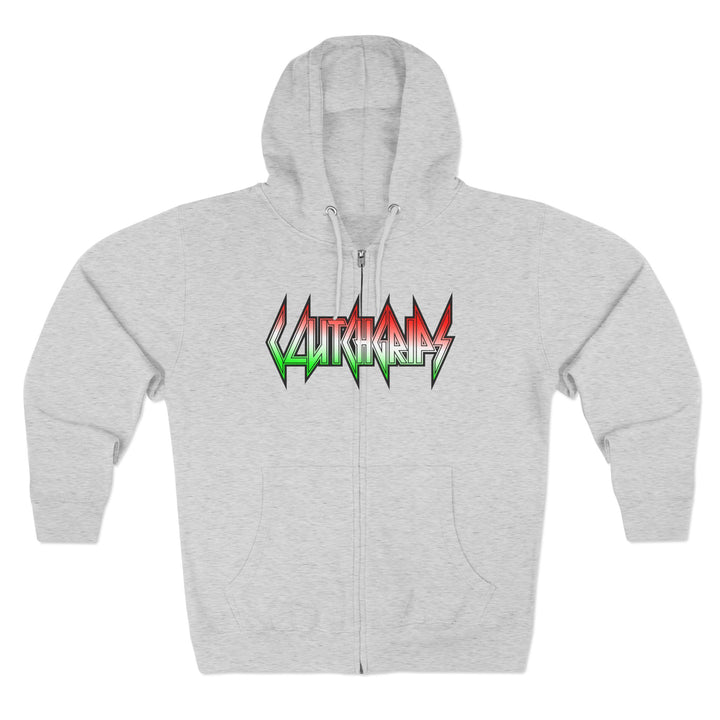 CG APE VS ZILLA RED WHITE GREEN FADE /DONT BE A BITCH ZIP UP