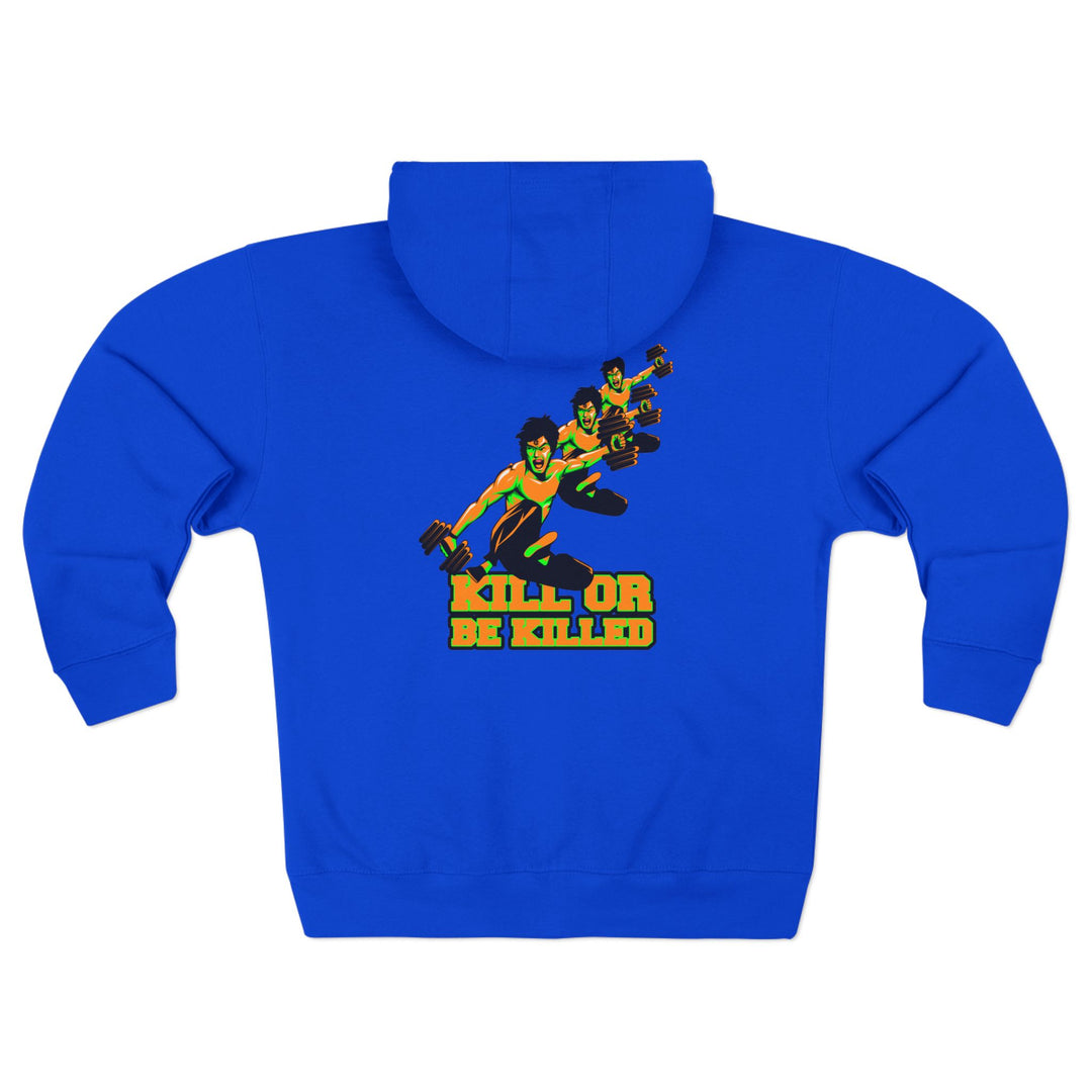 CG LIFT KICK ORANGE GREEN/KILL OR BE KILLED ZIP UP