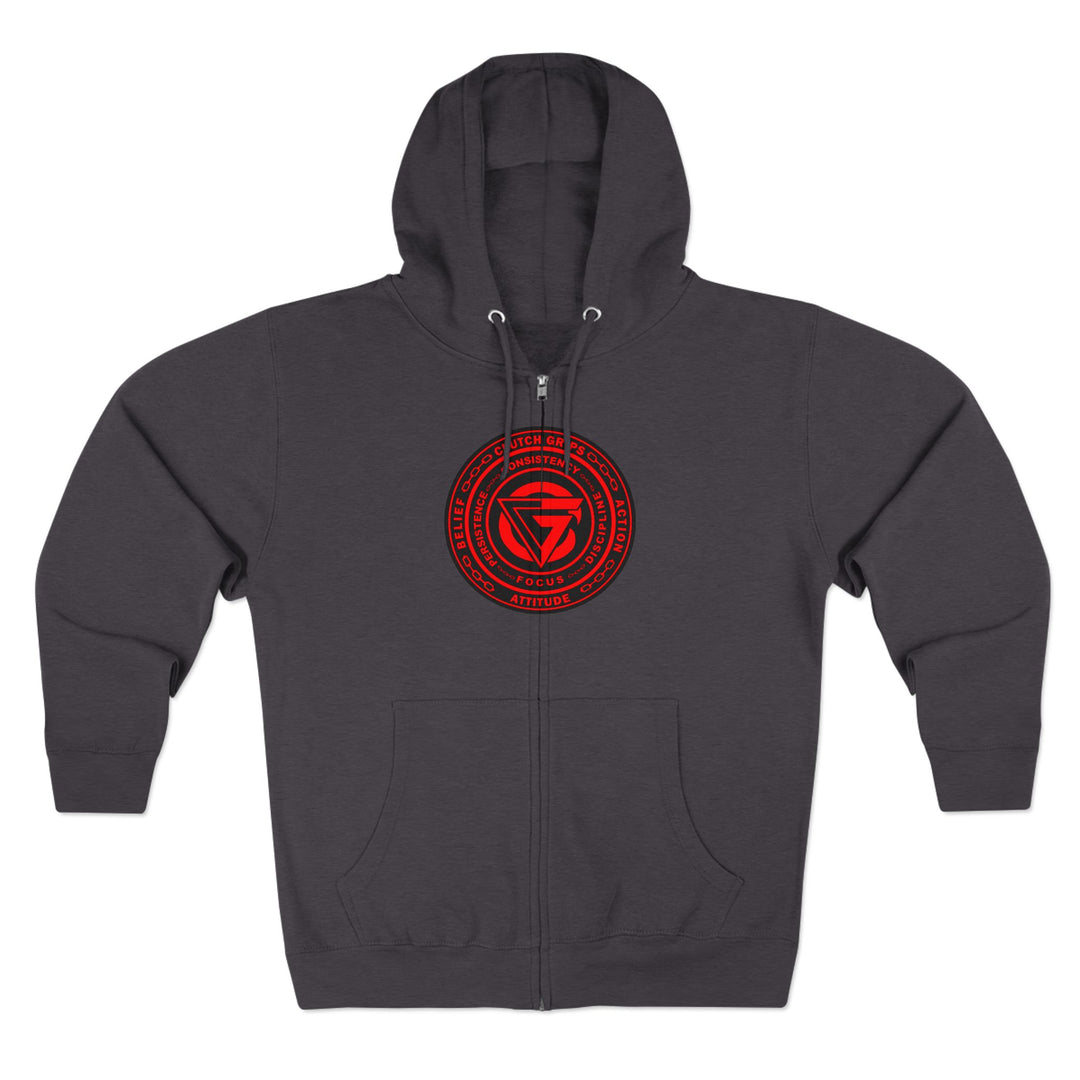 CG LION HEART RED BLACK /STAY SAVAGE ZIP UP