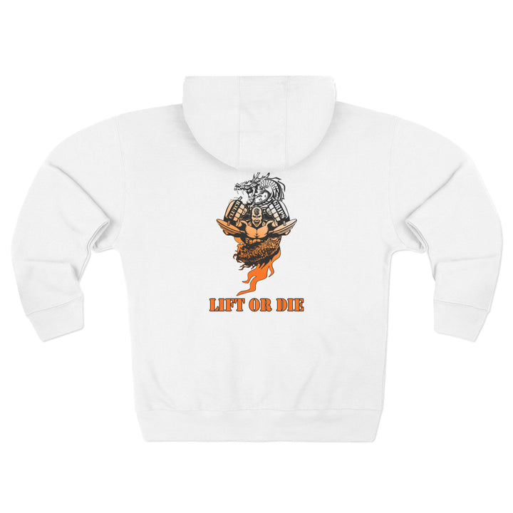 CG MAC SNAP DRAGON ORANGE WHITE FADE /LIFT OR DIE ZIP UP