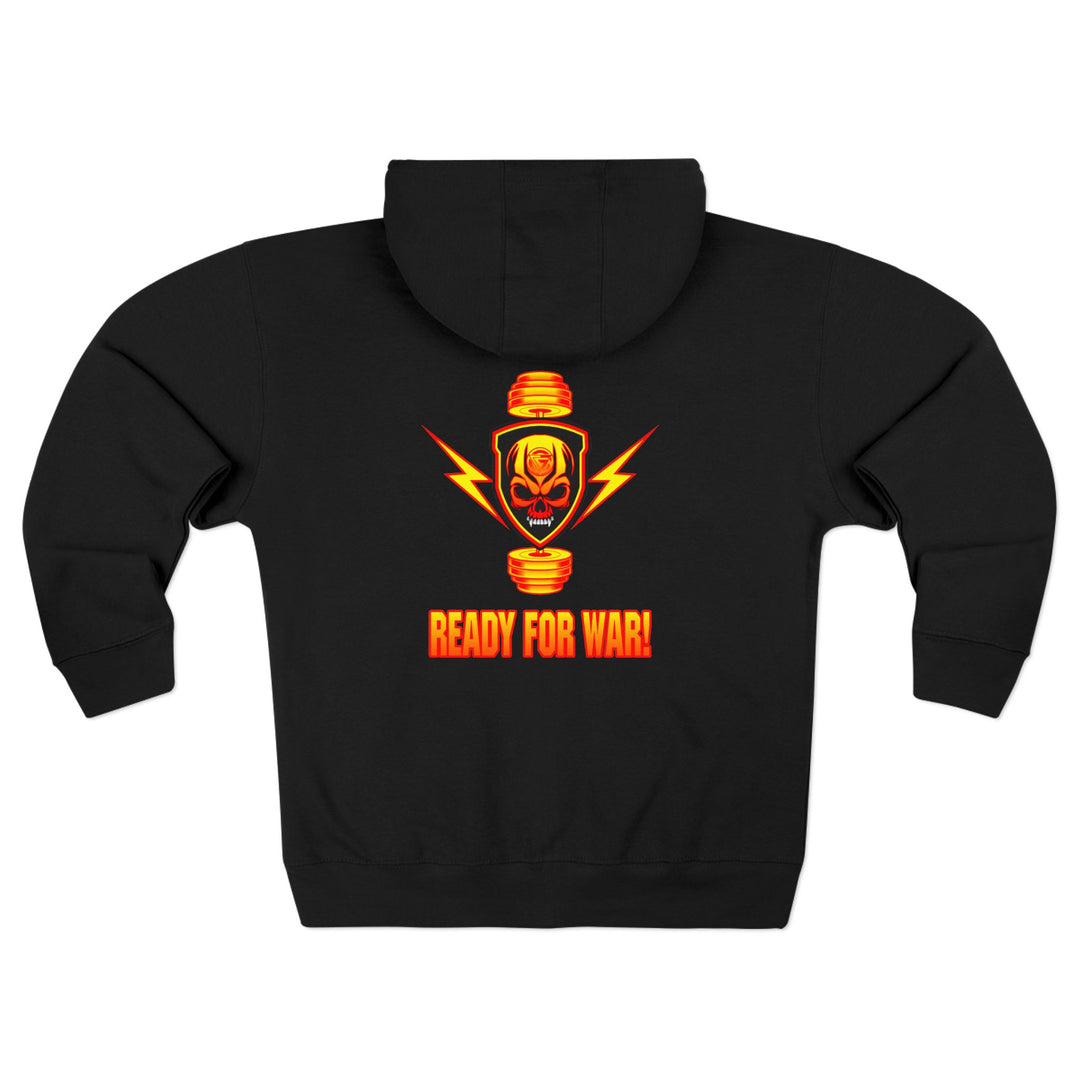 CG SGL SKULL BELL RED GOLD/READY FOR WAR ZIP UP