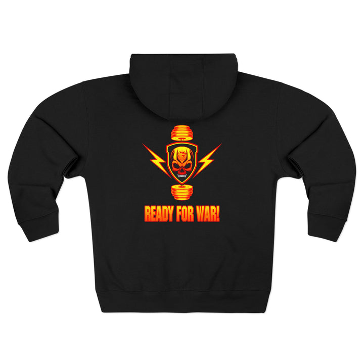 CG SGL SKULL BELL RED GOLD/READY FOR WAR ZIP UP