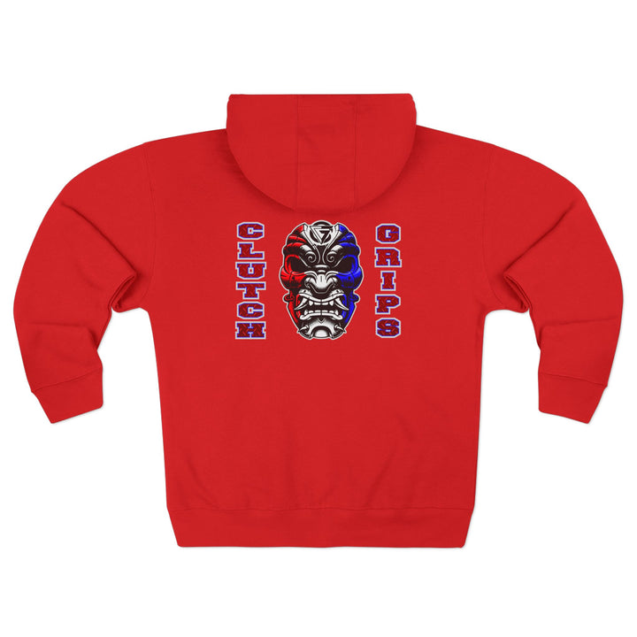 SAMURAI MASK RED WHITE BLUE /CLUTCHGRIPS  ZIP UP