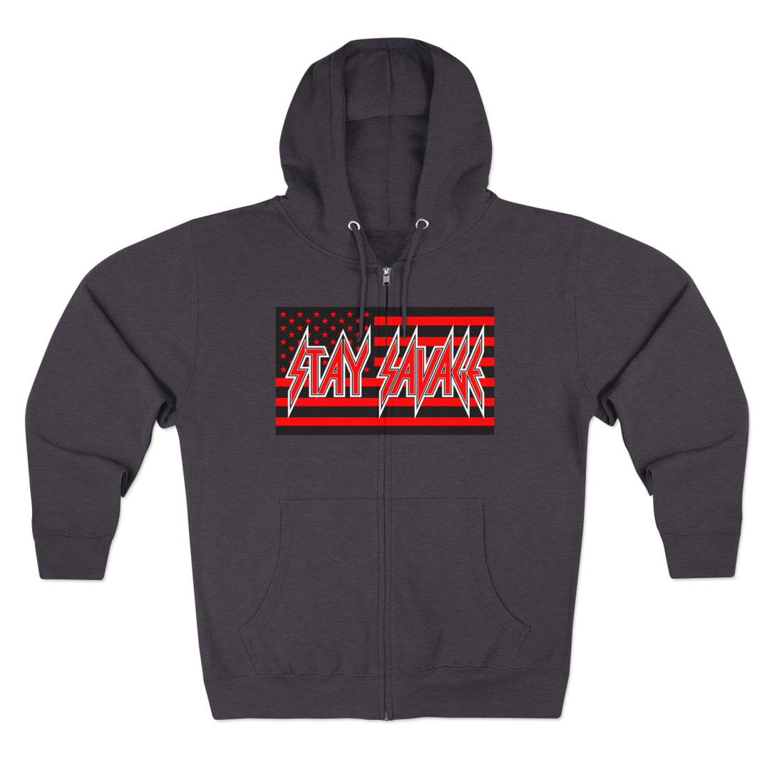 CG  NAVY SEAL TRIBUTE  RIP RED BLACK /DONT BE A BITCH ZIP UP