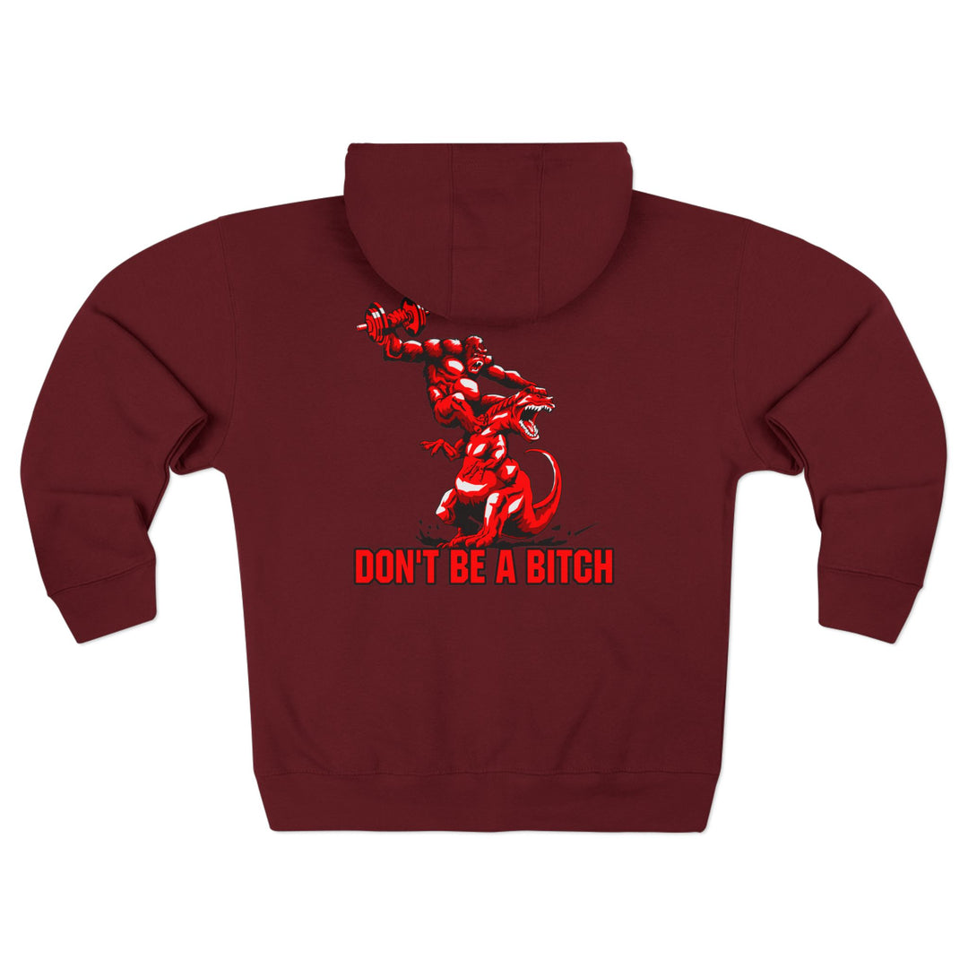 CG APE VS ZILLA 2ND FIGHT RED /DONT BE A BITCH ZIP UP