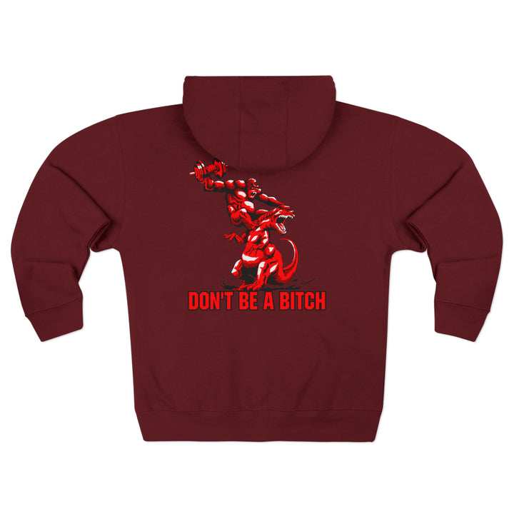 CG APE VS ZILLA 2ND FIGHT RED /DONT BE A BITCH ZIP UP