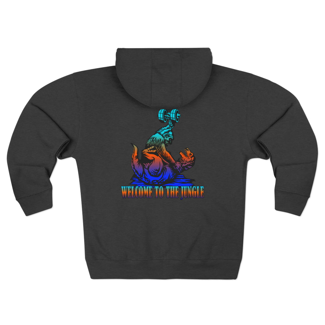 CG APE VS ZILLA BLUE ORANGE AQUA /WELCOME TO THE JUNGLE ZIP UP