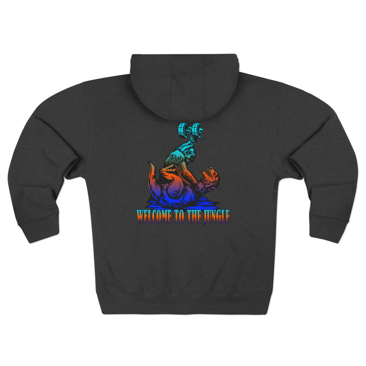 CG APE VS ZILLA BLUE ORANGE AQUA /WELCOME TO THE JUNGLE ZIP UP