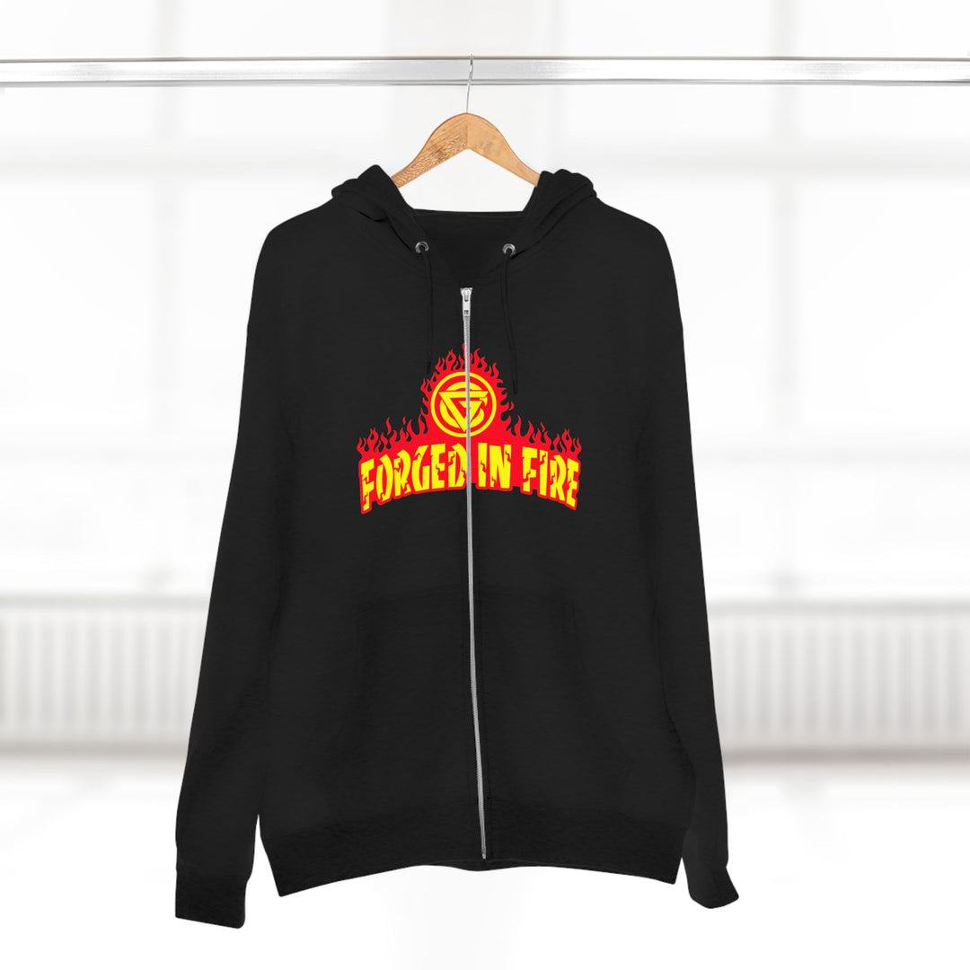 CG DBL SKULL BELL RED GOLD/READY FOR WAR ZIP UP