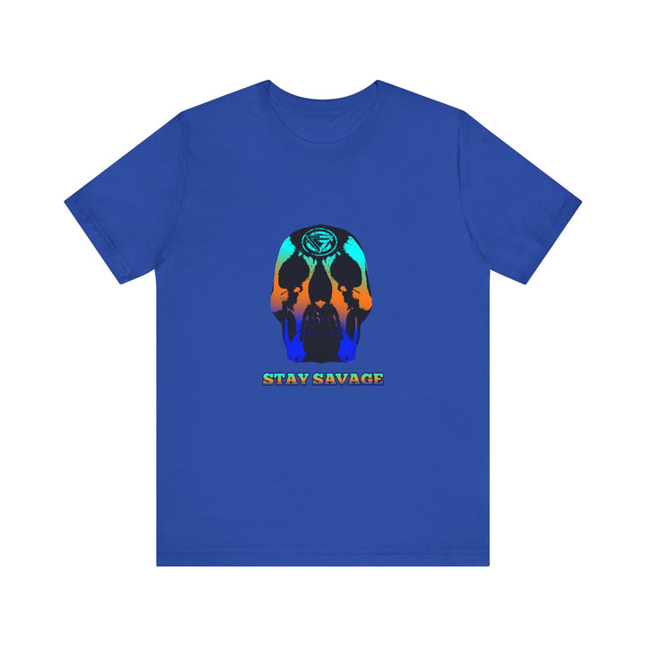SKULLATOR BLUE ORANGE AQUA  /STAY SAVAGE