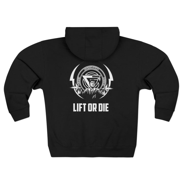 CG FINAL BOSS EXTREME BLACK WHITE  /LIFT OR DIE ZIP UP