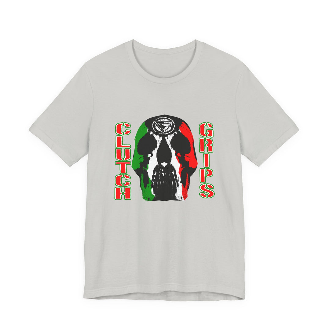 SKULLATOR RED WHITE GREEN FADE/CLUTCHGRIPS