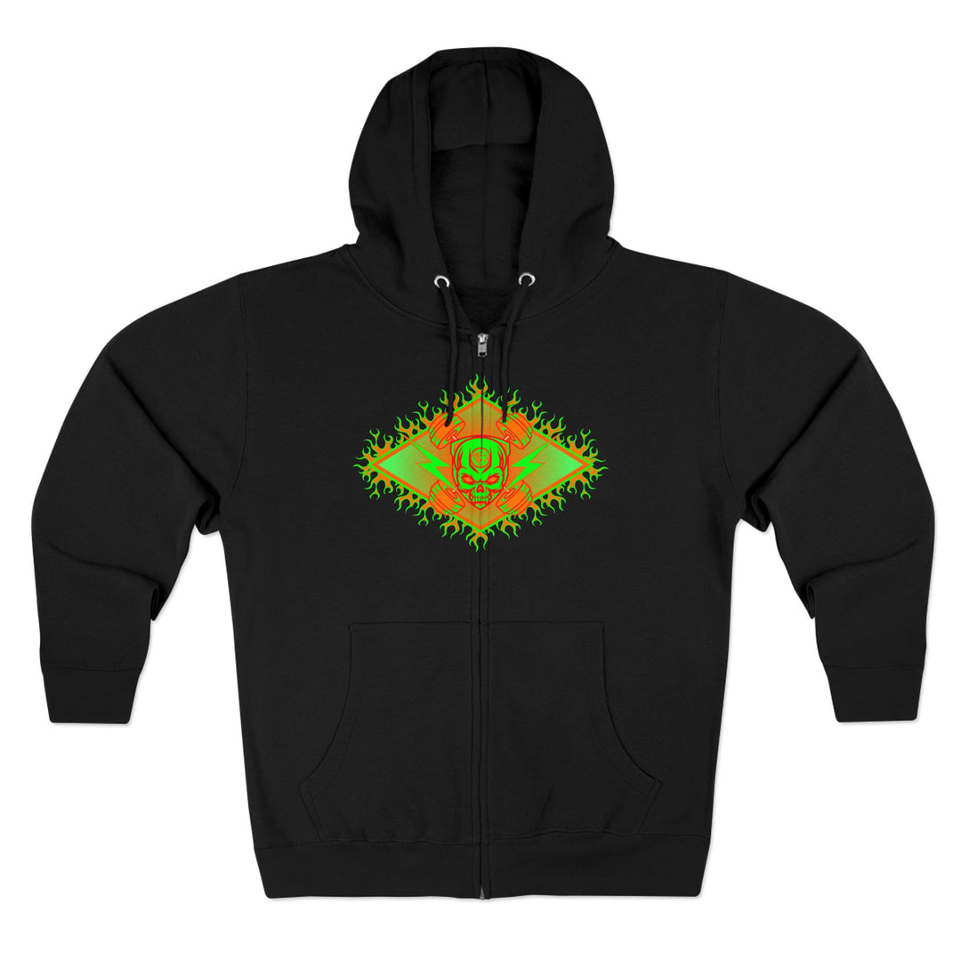 CG LIFT KICK ORANGE GREEN/LIFT HARDER ZIP UP
