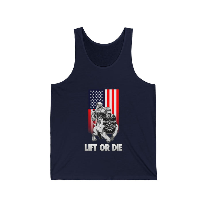 ANGRY DOG RED WHITE BLUE FLAG TANK FLAG/LIFT OR DIE