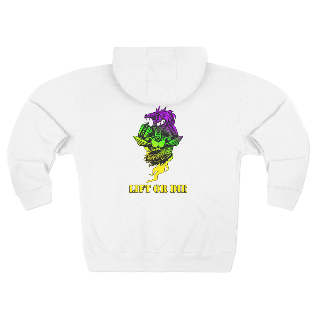 CG MAC SNAP DRAGON YELLOW GREEN PURPLE /LIFT OR DIE ZIP UP
