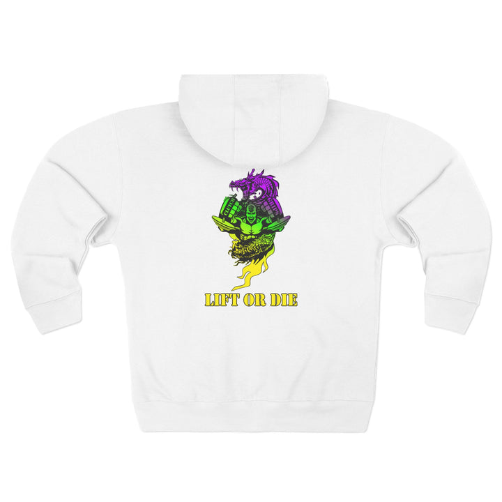 CG MAC SNAP DRAGON YELLOW GREEN PURPLE /LIFT OR DIE ZIP UP