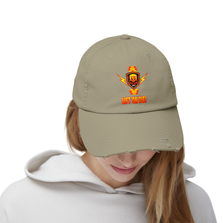 CG SKULL BELL SGL ORANGE GOLD /LIFT OR DIE CAP