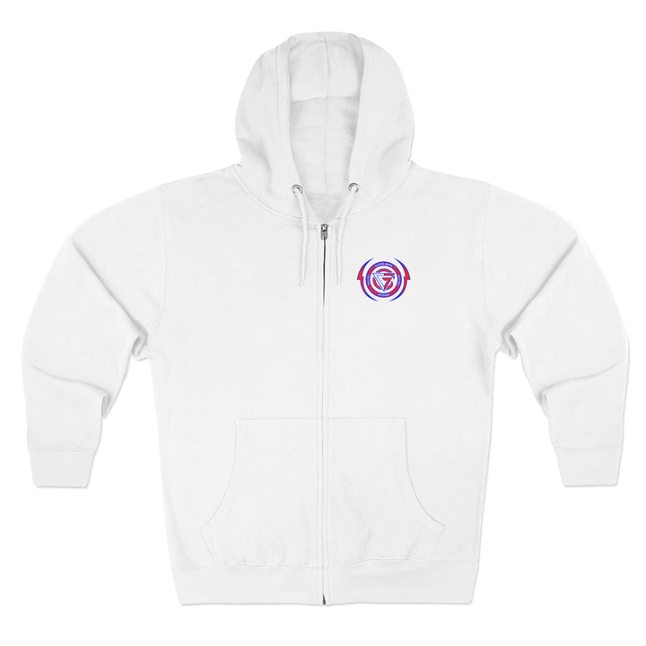CG LION HEART RED WHITE BLUE/LIFT OR DIE ZIP UP