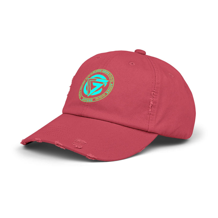 CG LOGO MIAMI AQUA Unisex Distressed Cap