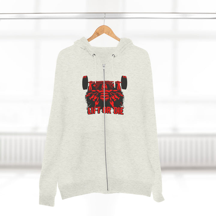 CG FINAL BOSS ON PRE-WORKOUT RED BLACK /LIFT OR DIE ZIP UP