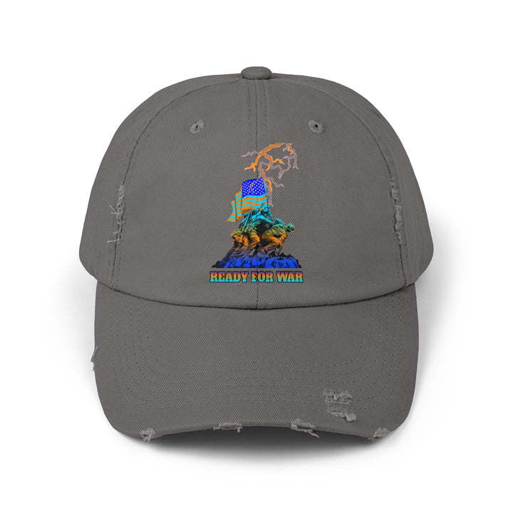 AMERICAN WARRIOR BLUE ORANGE AQUA/READY FOR WAR CAP