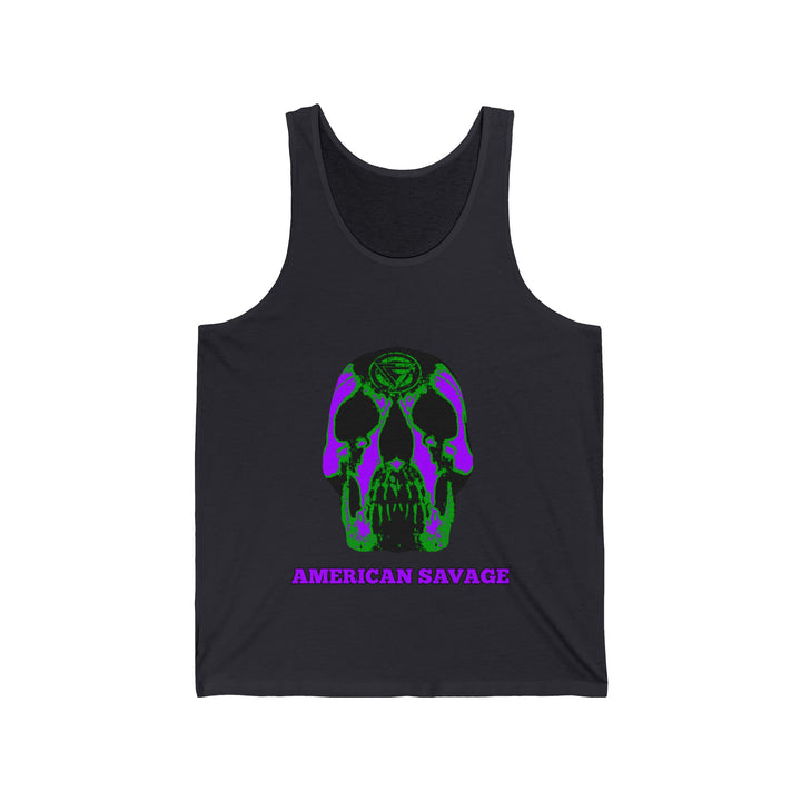 SKULLATOR TANK PURPLE/AMERICAN SAVAGE