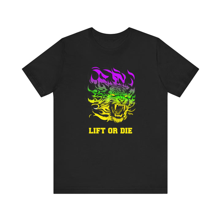 TIGER FLAME YELLOW GREEN PURPLE FADE/LIFT OR DIE
