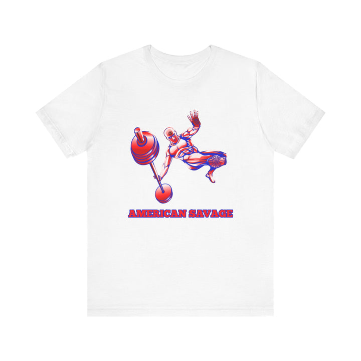 MAC-JUMP RED WHITE BLUE LARGE PICTURE ON THIS ONE /AMERICAN SAVAGE