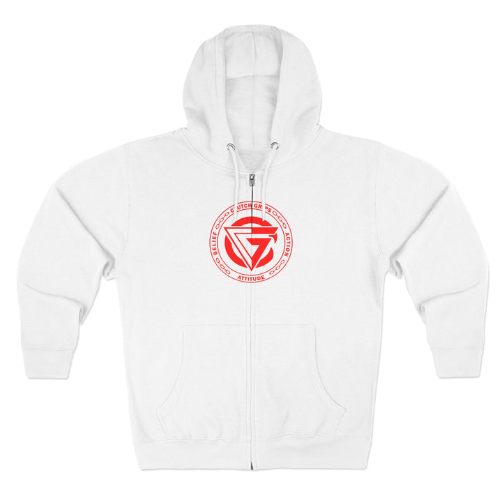 CG LION HEART RED BLACK /STAY SAVAGE  ZIP UP