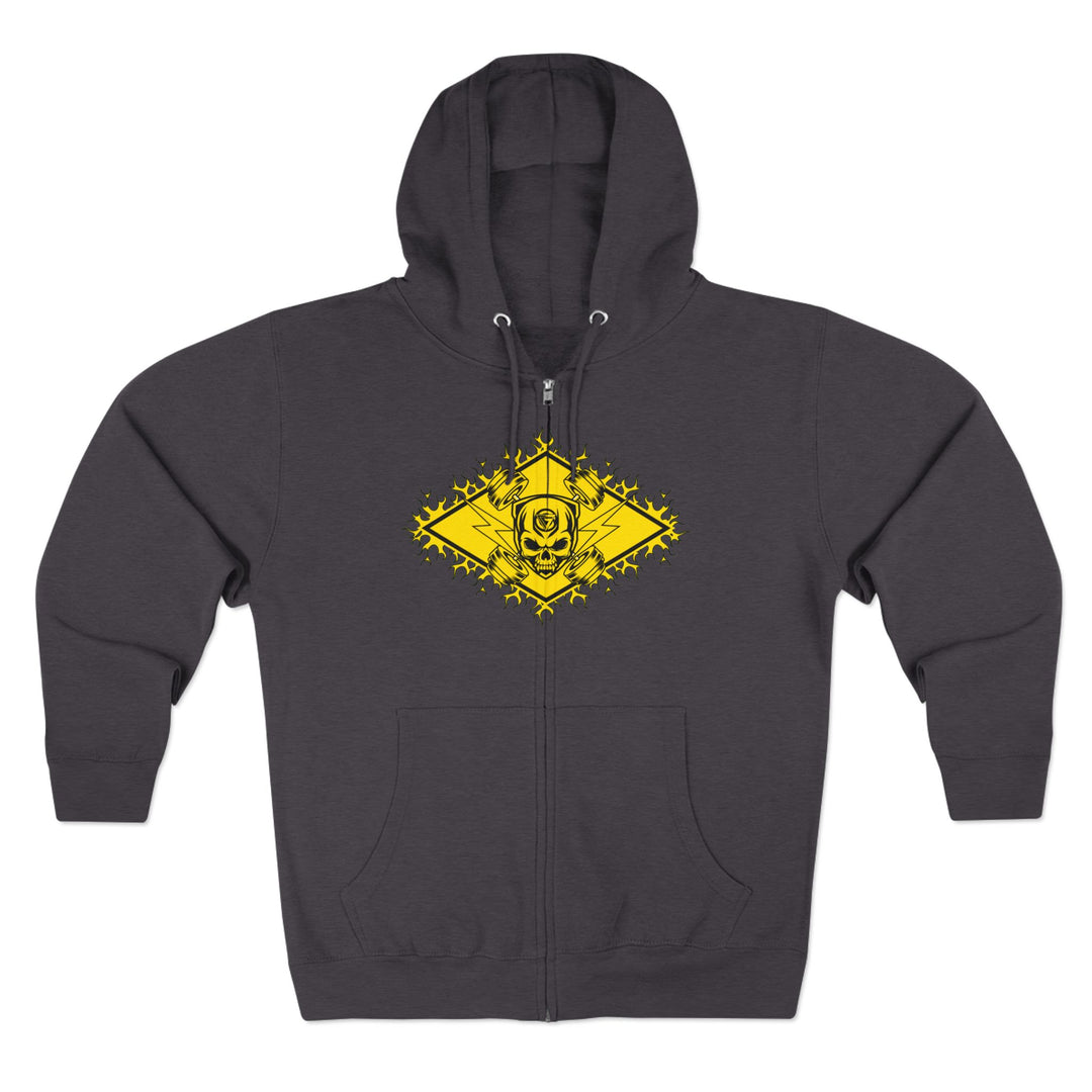 SPARTAN LIFT YELLOW BLACK/READY FOR WAR ZIP UP