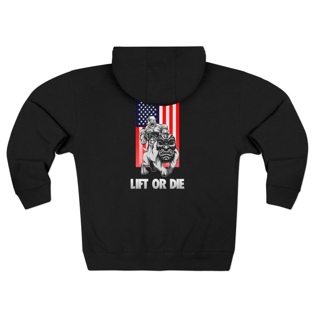CG ANGRY DOG USA/LIFT OR DIE ZIP UP