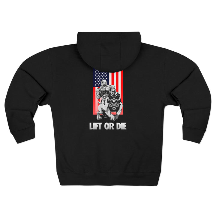 CG ANGRY DOG USA/LIFT OR DIE ZIP UP