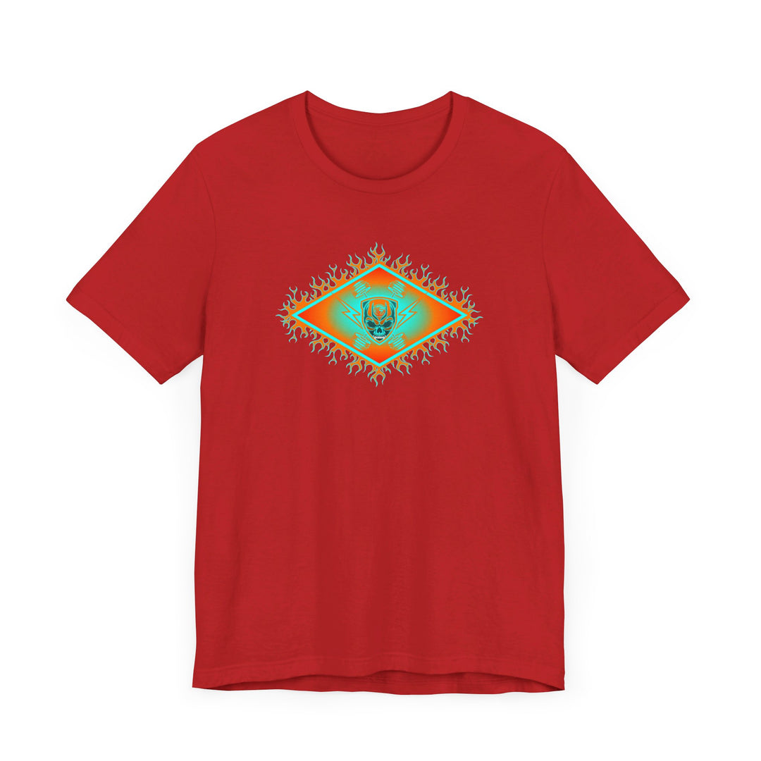 MIAMI AQUA ORANGE DIAMOND SKULLATOR DOUBLE BELL