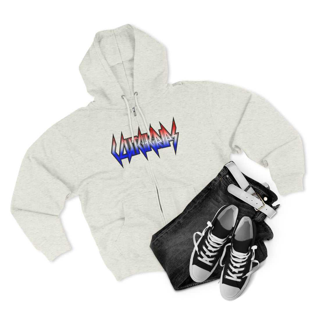 CG A AMERICAN WARRIORS RED WHITE BLUE FADE /BRINGING IT BACK ZIP UP